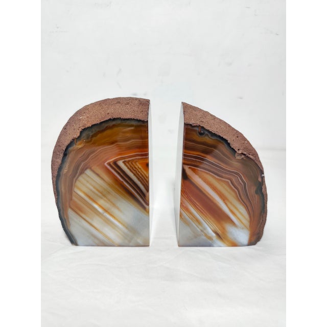 1970s Vintage Spanish Agate Bookends, 1960s, Set of 2 For Sale - Image 5 of 9