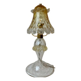 Murano Table Lamp in the style of Barovier & Toso, 1980s For Sale