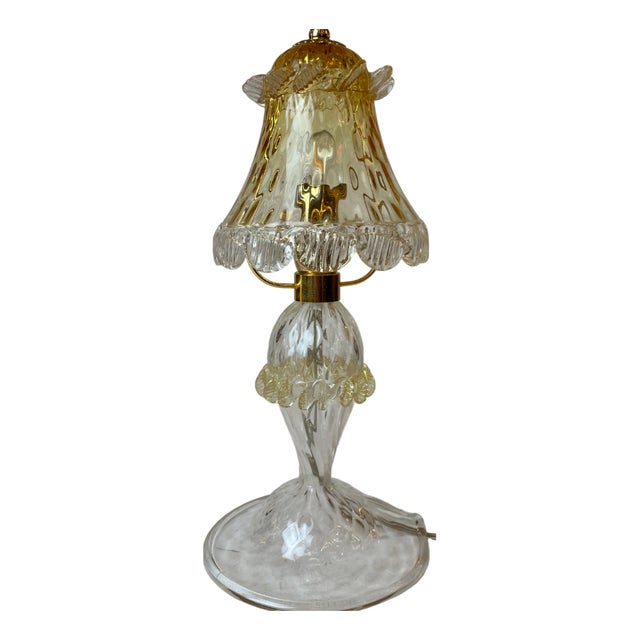 Murano Table Lamp in the style of Barovier & Toso, 1980s For Sale