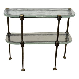 Lothar Klute Forged Bronze Console Table, 1980 For Sale