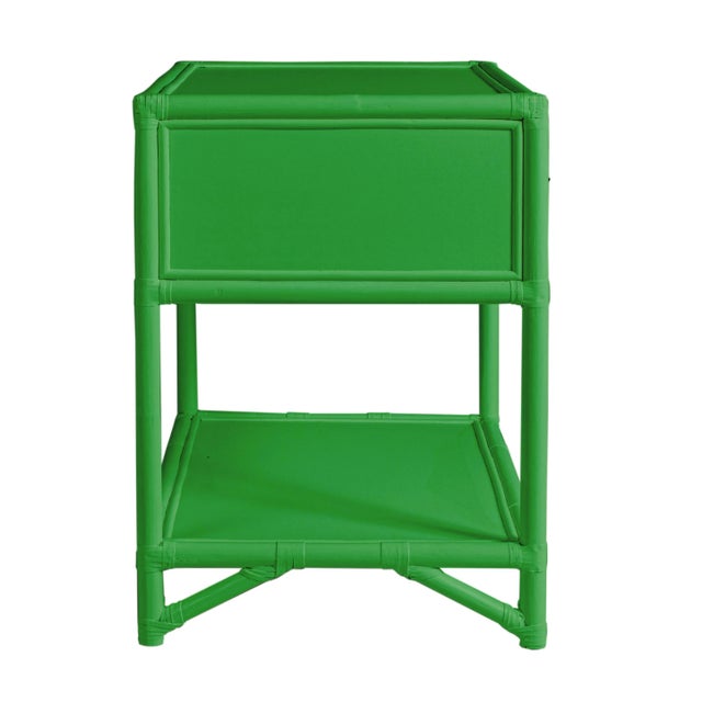 Not Yet Made - Made To Order Olympia One-Drawer Nightstand in Bright Green For Sale - Image 5 of 6