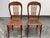 Design Plus Gallery presents a pair of Victorian Oak Side Chairs. They have carved crest rails, arched backs, turned...