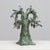 A playful and highly decorative bronze sculpture depicting a baobab tree inhabited by numerous birds. Cast in bronze and...