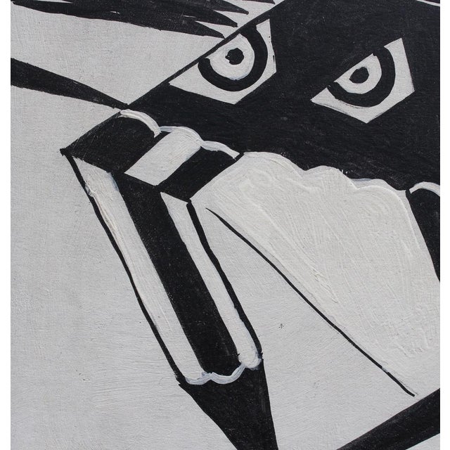 Berlin School Artist, The Power of Words, 1950s-70s, Oil on Board, Framed For Sale - Image 11 of 18