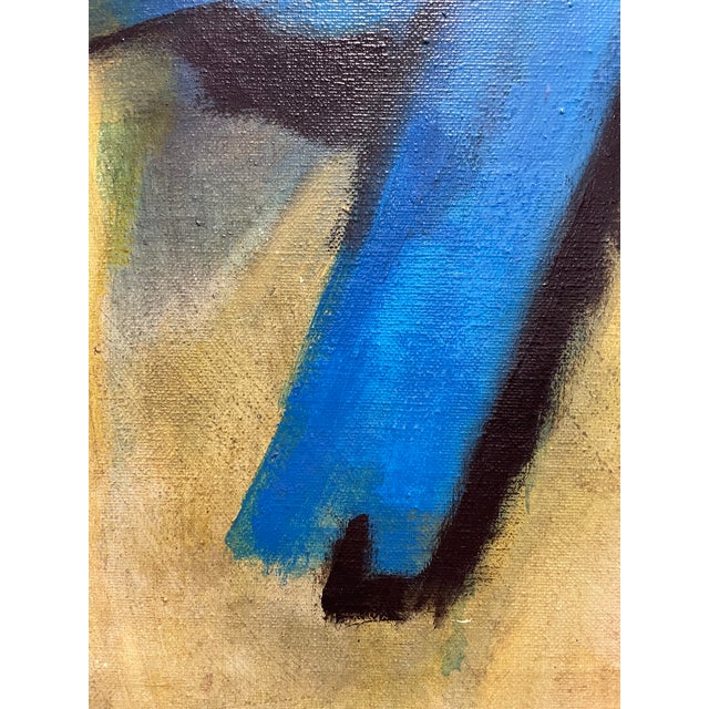 Vintage R. Cohen Abstract Oil Painting 34 X 20 For Sale In New York - Image 6 of 10