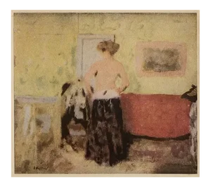 1948 After Edouard Vuillard "Woman Undressing", First Edition Parisian Lithograph