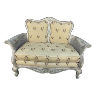 Early 21st Century Upholstered Settee Loveseat For Sale