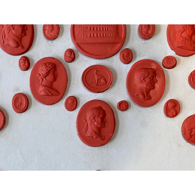 #1015 Grand Tour Revival Neoclassical Vintage Red Plaster Cast Waxed ...
