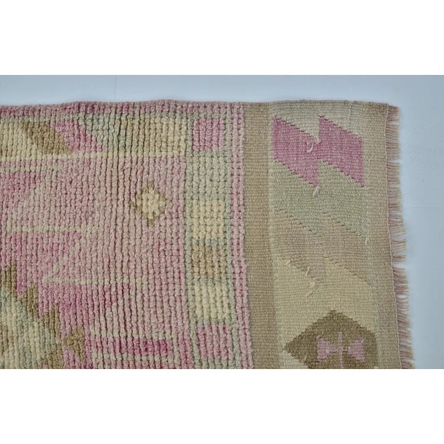 Oushak Anatolian Runner Rug For Sale - Image 9 of 10