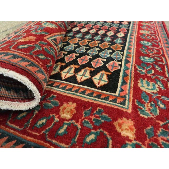 Black Vintage Persian Mahal Rug – Size: 2' 9" X 2' 10" For Sale - Image 8 of 9