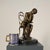 Art Nouveau Art Nouveau Parisienne Lady Bronze, Seated at Café Table on Marble – 14” Tall For Sale - Image 3 of 11