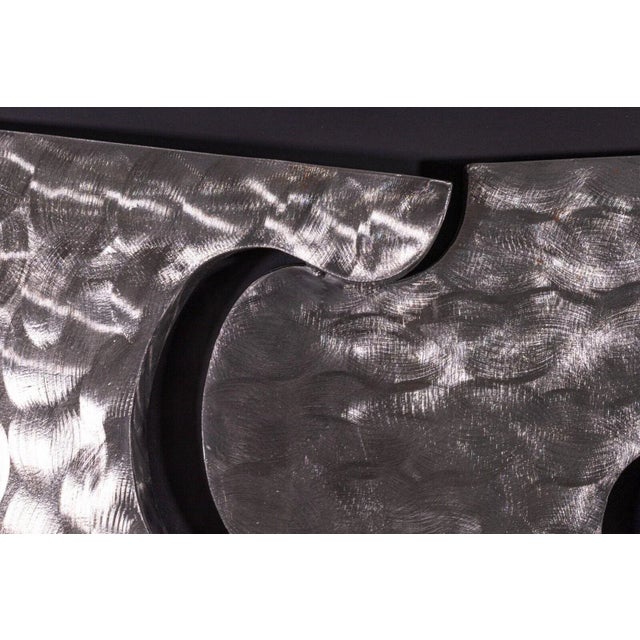 Metal 1999 Signed Curtis Jere Puzzle Piece Brushed Metal Wall Sculptures - A Pair For Sale - Image 7 of 12