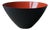 Black and Red Krenit Bowl by Herbert Krenchel for Torben Ørskov, 1960s For Sale