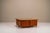 Brown Coffee Table in Cherry Wood with Four Faux Mobile Poufs, Italy, 1970s, Set of 5 For Sale - Image 8 of 14