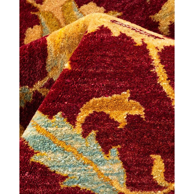Textile Mogul, One-of-a-Kind Hand-Knotted Area Rug - Red, 8' 2" x 10' 2" For Sale - Image 7 of 8