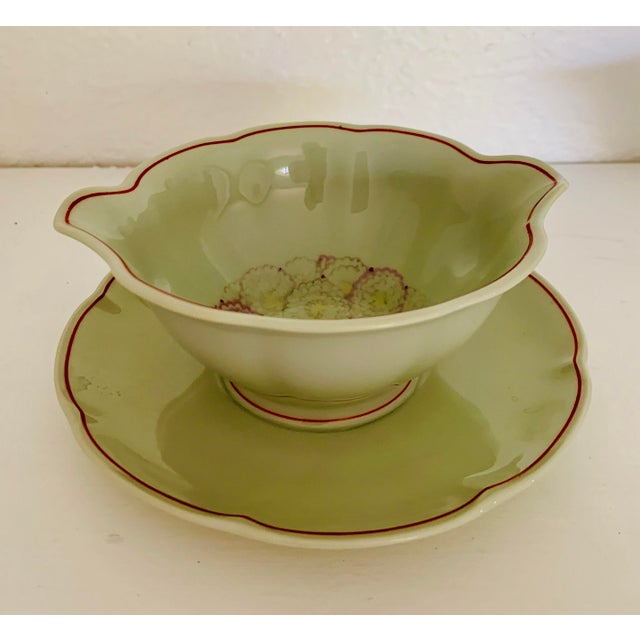 Celadon 1928 Art Deco Suzanne Lalique Haviland Limoges Paquerettes Celadon Service Set- 12 PCS For Sale - Image 8 of 10