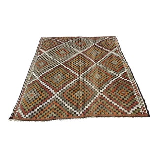 Tribal Handmade Kilim - 80"x98" For Sale