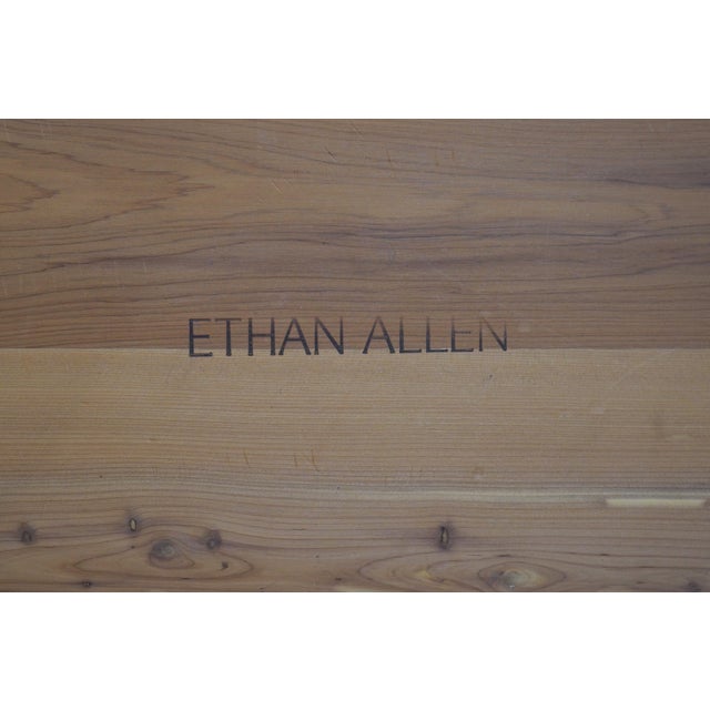 Ethan Allen Georgian Court Cherry Blanket Chest For Sale - Image 17 of 18