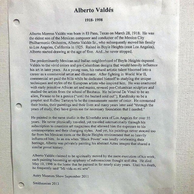 Alberto Valdés Abstract Figurative Portrait Canvas Board Print, Framed For Sale - Image 4 of 4