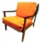 Vintage Armchair in Wood and Velvet, 1960s For Sale
