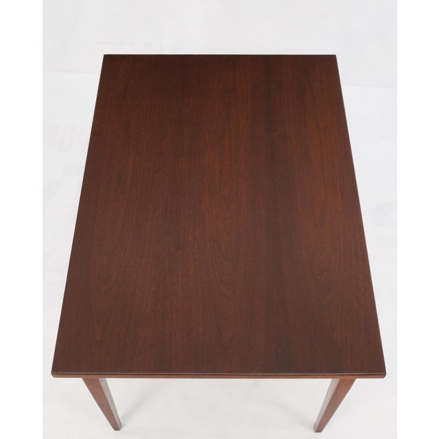 Mid-Century Modern Knoll Risom One Drawer Oiled Walnut Tapered Legs End Side Table Stand Decor Mint For Sale - Image 3 of 16