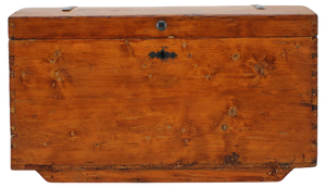 Antique Wooden Chest, Former Czechoslovakia, 1900s