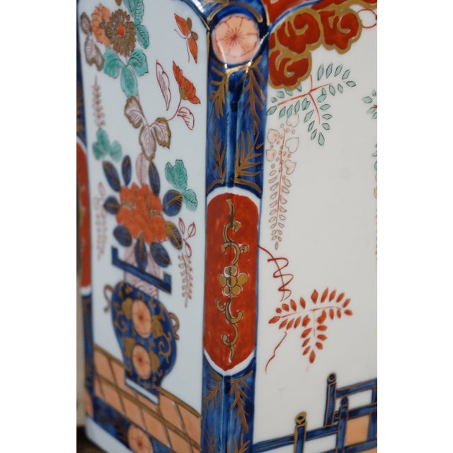 Mid 20th Century Mid Century Modern Marbro Lamp Co Japanese Imari Porcelain Table Lamp Chinoiserie Urn For Sale - Image 16 of 18