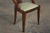 1930s French Art Deco Gondola Walnut Dining Chairs W/ Striped Green Fabric - Set of 6 For Sale In New York - Image 6 of 12