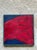 Red Vintage Framed Abstract Canvas Painting For Sale - Image 8 of 12