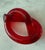 Dorothy Thorpe Mid 20th Century Set of 4 Red Lucite Acrylic Knot Napkin Rings Attributed to Dorothy Thorpe For Sale - Image 4 of 7