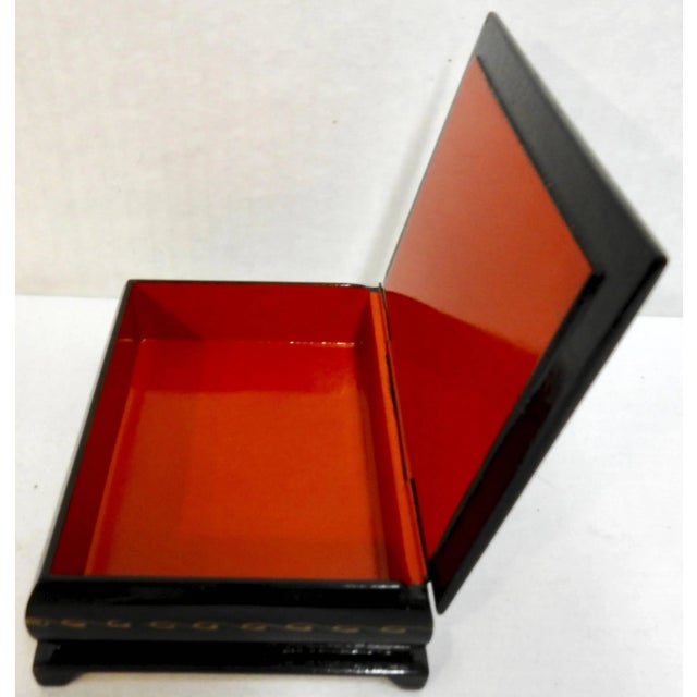 Wood Cathedral at the Kremlin Russian Lacquer Box For Sale - Image 7 of 9