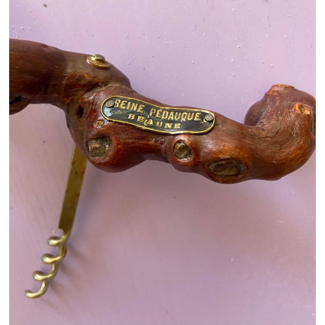 Mid Century Reine Pédauque Vineyard Beaune France Grapevine Handle Corkscrew Reine Pédauque, is a winery in Bourgogne...