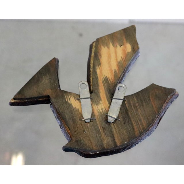 Ceramic Ceramic Bird Wall Hanger attributed to Konraad Galaaen For Sale - Image 7 of 9