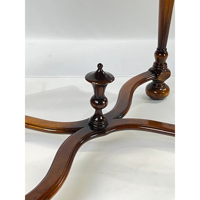 Theodore Alexander Attributed "William and Mary Armoury Table" With Engraved Brass Panels For Sale - Image 10 of 13