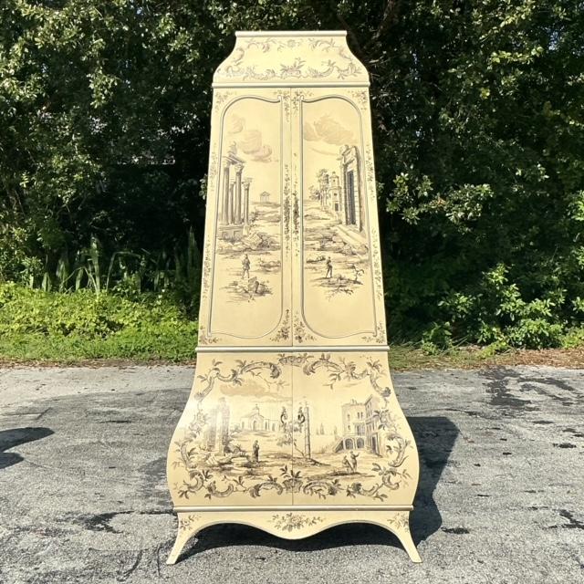 Mid 20th Century Vintage Boho Painted Grand Tour Cabinet For Sale - Image 5 of 12