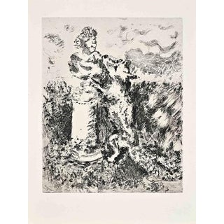 Marc Chagall, The Fox and the Bust, 1952, Etching For Sale