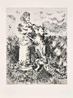 Marc Chagall, The Fox and the Bust, 1952, Etching