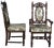 "An impressive set of 8 Charles II or Carolean style dining chairs made in Okinawa Japan, circa 1970s. Hand crafted from...