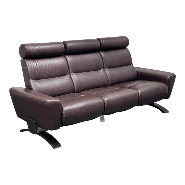 Ekornes Julia Stressless Leather Sofa Chairish