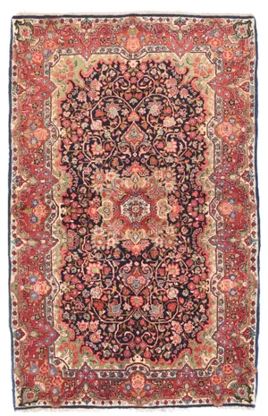 Vintage Sarouk (One of Pair) Rug 4'5'' X 7'2''