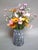 Contemporary Laura Ashley Permanent Botanical Arrangement in Lavender Glass Vase For Sale - Image 3 of 8