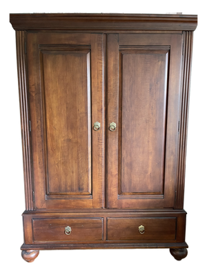 1990s Ethan Allen Entertainment/Media Cabinet Armoire From the British Classics Collection