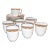 1910's German Porcelain Espresso Cup & Saucer With Gold Trim 14 Pieces For Sale