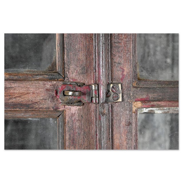 Large Patinated Solid Wood Dresser For Sale - Image 6 of 10