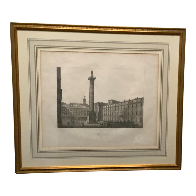 18th Century Copper Plate Engraving Ruins of Palmyra Grand Architectural Folio Plate VIII by P. Fourdrinier After Giovanni Battista Borra For Sale