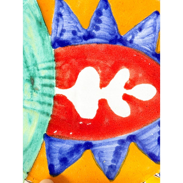 Vintage Whimsical Italian DeSimone Terra Cotta Fish Plates - a Pair For Sale In Dallas - Image 6 of 10