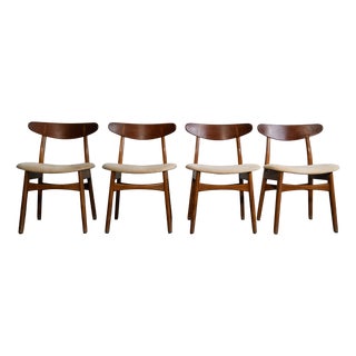 CH30 Chairs by Hans J. Wagner for Carl Hansen, 1960s, Set of 4 For Sale