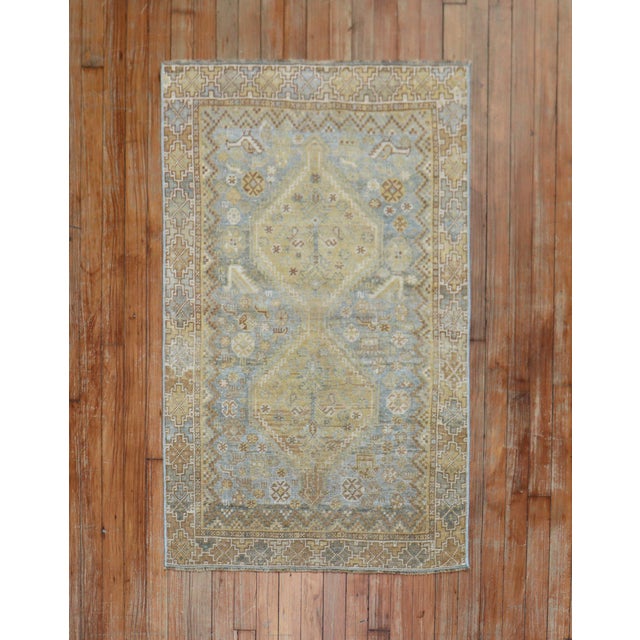 Early 20th Century Vintage Persian Tribal Persian Throw Rug For Sale - Image 5 of 18