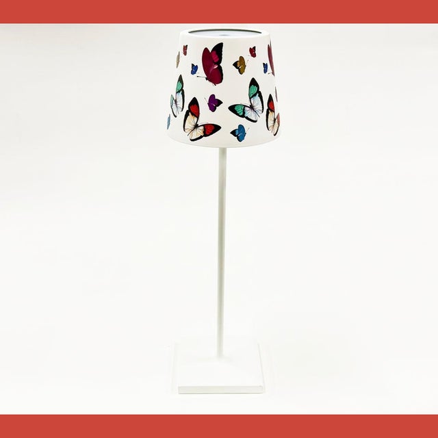 NICOLETTE MAYER - ZAFFERANO COLLABORATION Lamps with Lampshades Printed Metal Lamp Shade For Poldina Pro Lamps The...
