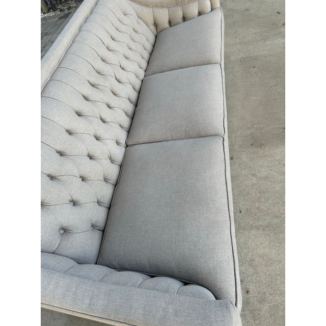 2020s Arhaus Tufted Back Sofa For Sale - Image 5 of 6